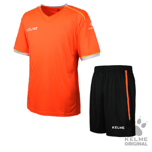 K16Z2004 Long Sleeve Football Set Neon Orange/White (속팬츠X)