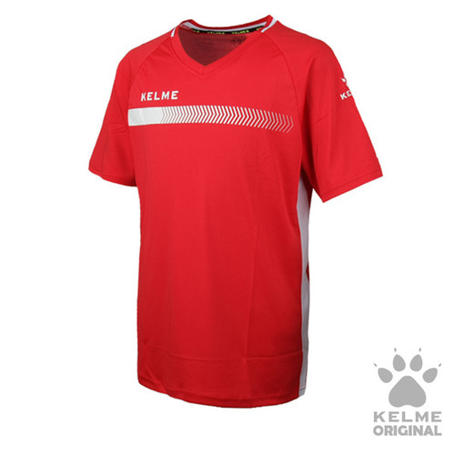 K16Z2003 Short Sleeve Football Shirt Red/White