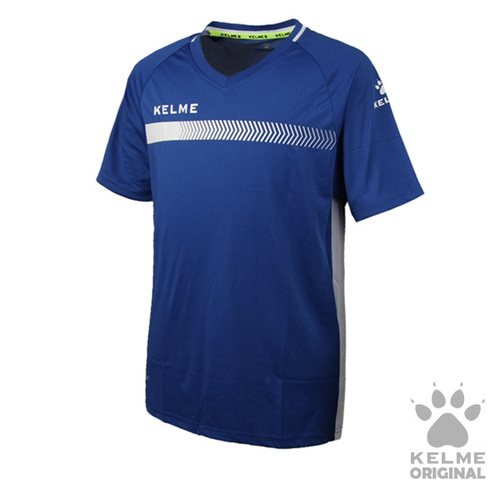 K16Z2003 Short Sleeve Football Shirt Royal Blue/White
