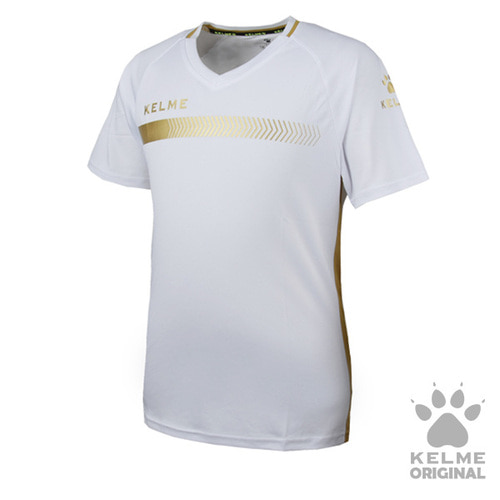 K16Z2003 Short Sleeve Football Shirt White/Golden