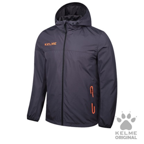 3871310 Training Jacket Dark Metal Gray/Neon Orange