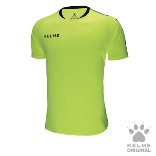 3891060 Short Sleeve Football Shirt Neon Yellow/Black